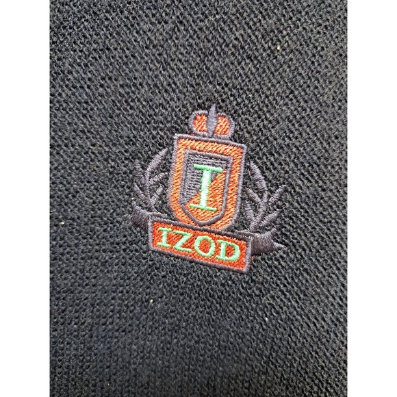 Vintage IZOD Cardigan Button Front Sweater, Blue, Made in USA, Mens Size Large - Picture 6 of 9